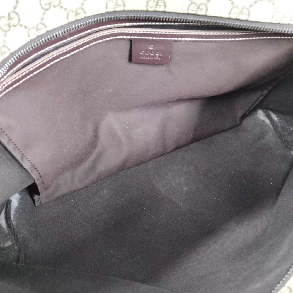 🏆💎💯 GUCCI Tote Bag Brown PVC Bag - Picture 7 of 8